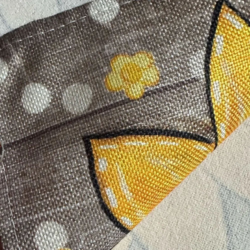 Sunflower & Bee Dining Placemats - Black and Yellow